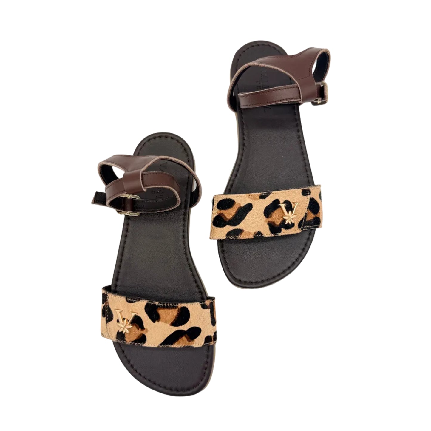 Sandalia barefoot JIMENA leopardo · detalle · VALENTA UNIC