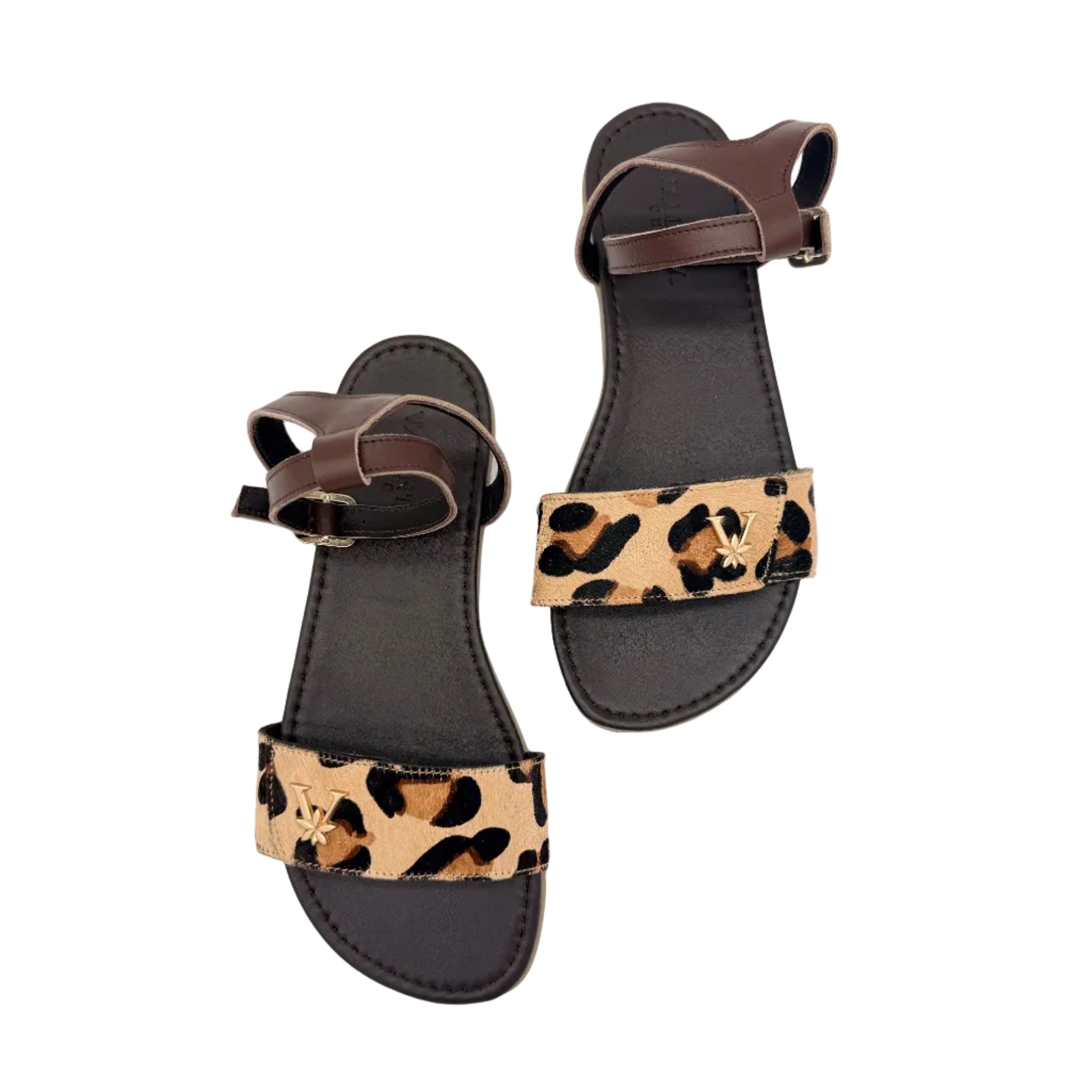 Sandalia barefoot JIMENA leopardo · detalle · VALENTA UNIC