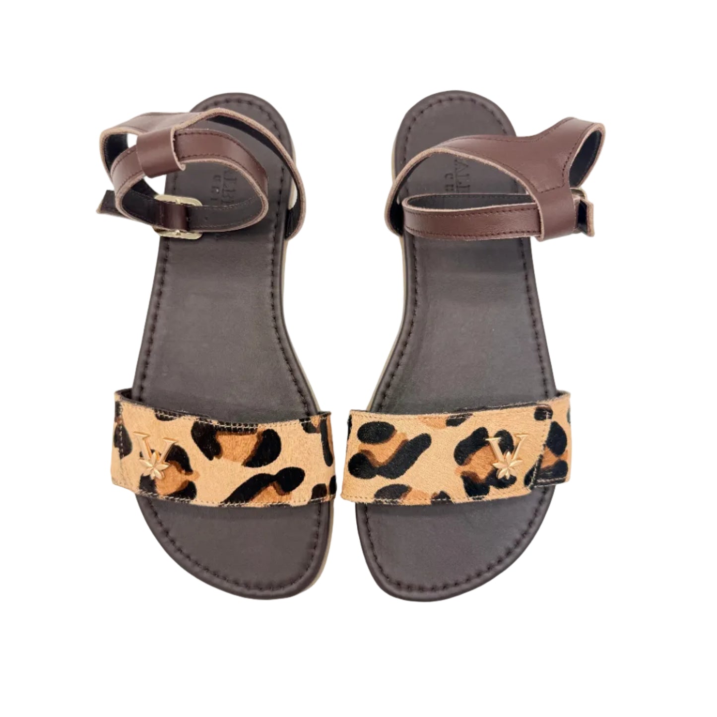 Sandalia barefoot JIMENA leopardo · drop cero · VALENTA UNIC