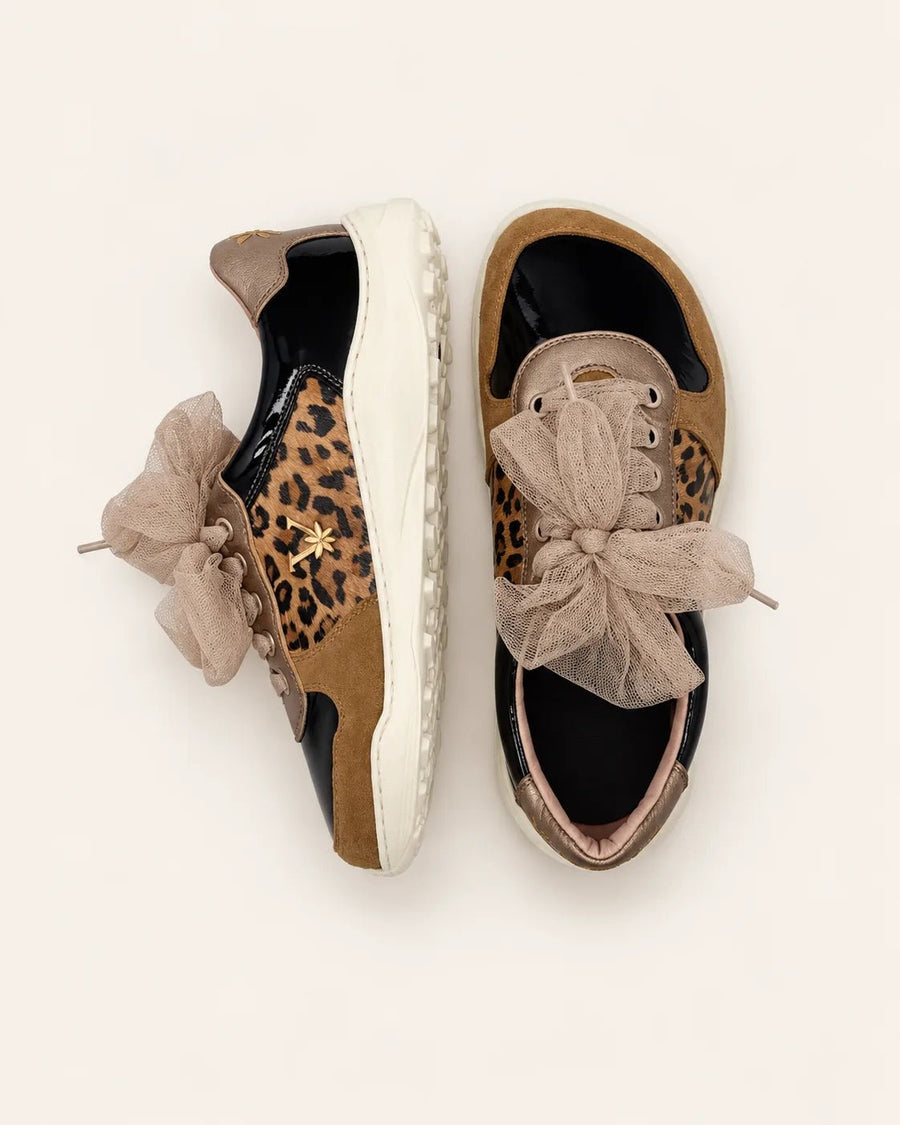 LÍA Chic [Black & Animal Print] - VALENTA UNIC