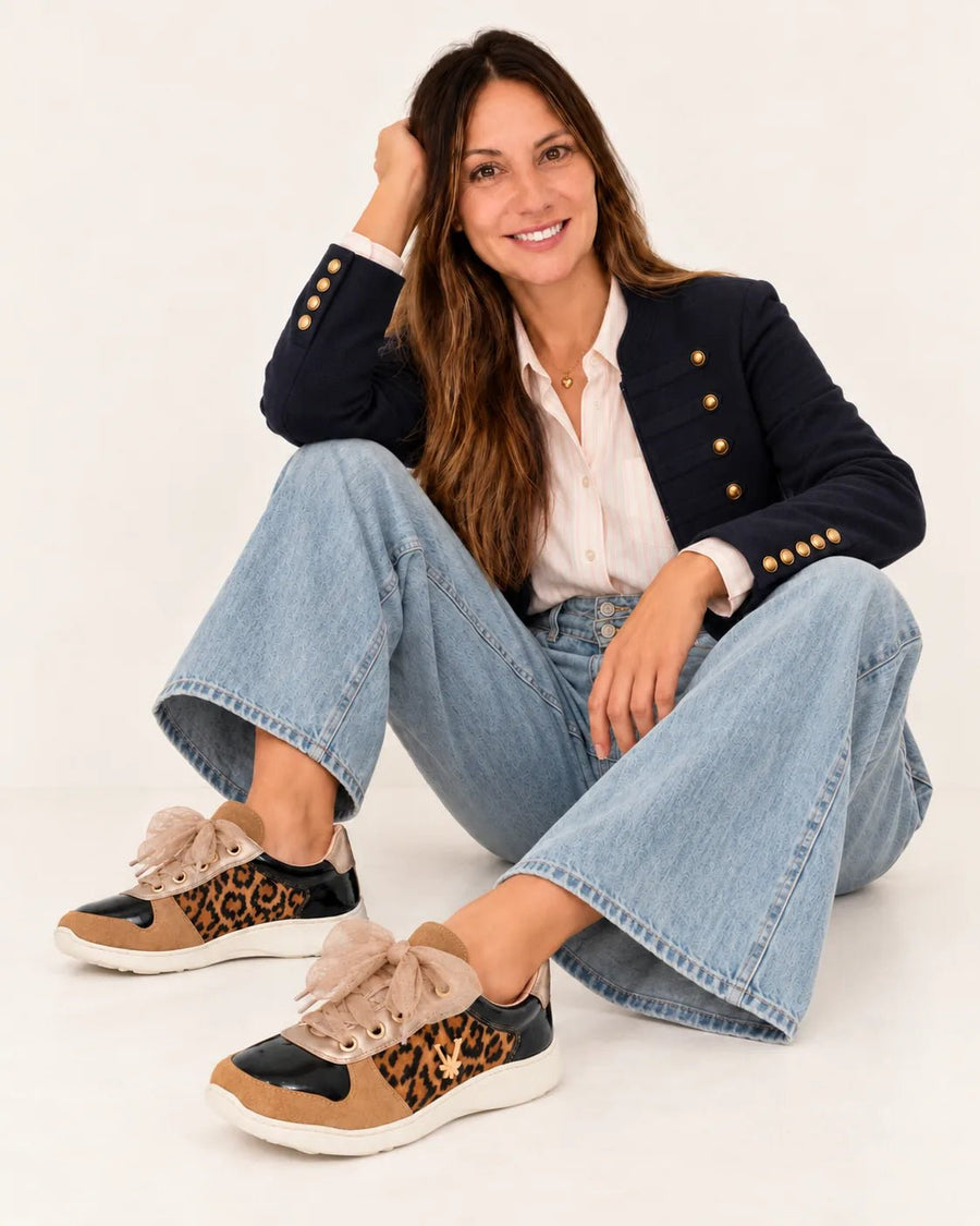 LÍA Chic [Black & Animal Print] - VALENTA UNIC
