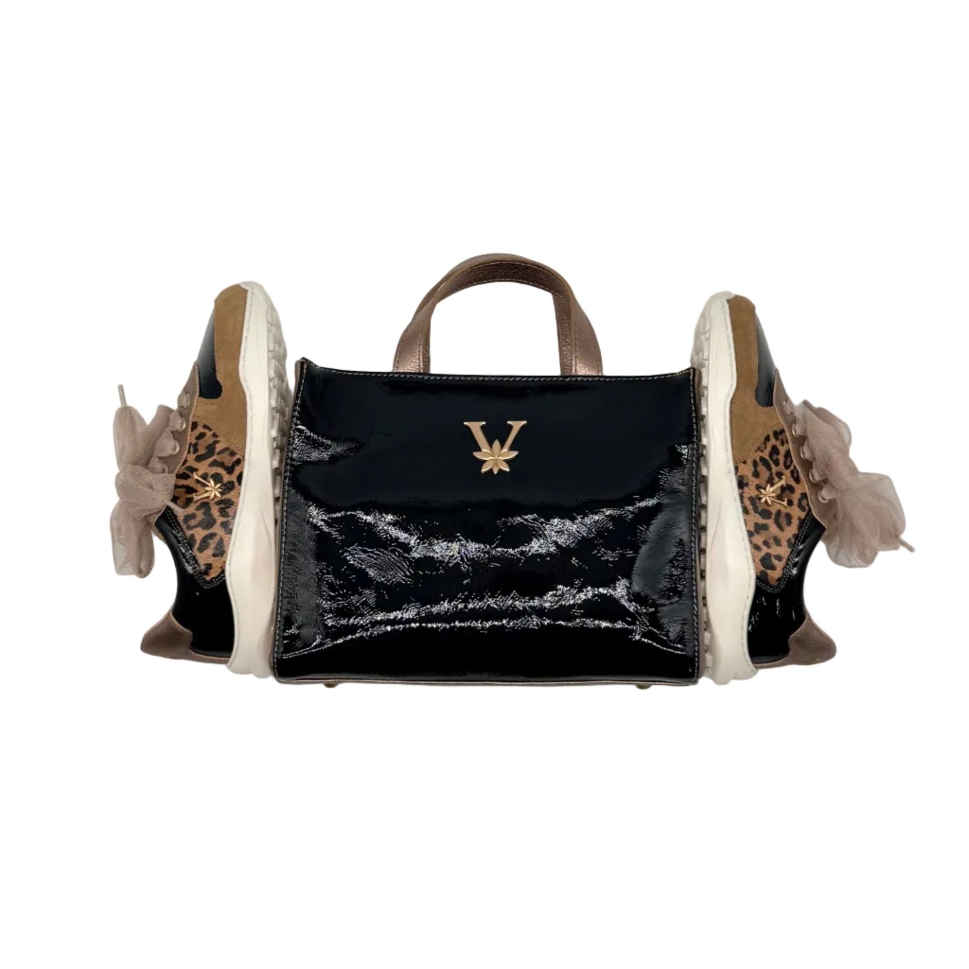 LÍA Chic [Black & Animal Print] - VALENTA UNIC