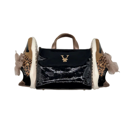 LÍA Chic [Black & Animal Print] - VALENTA UNIC